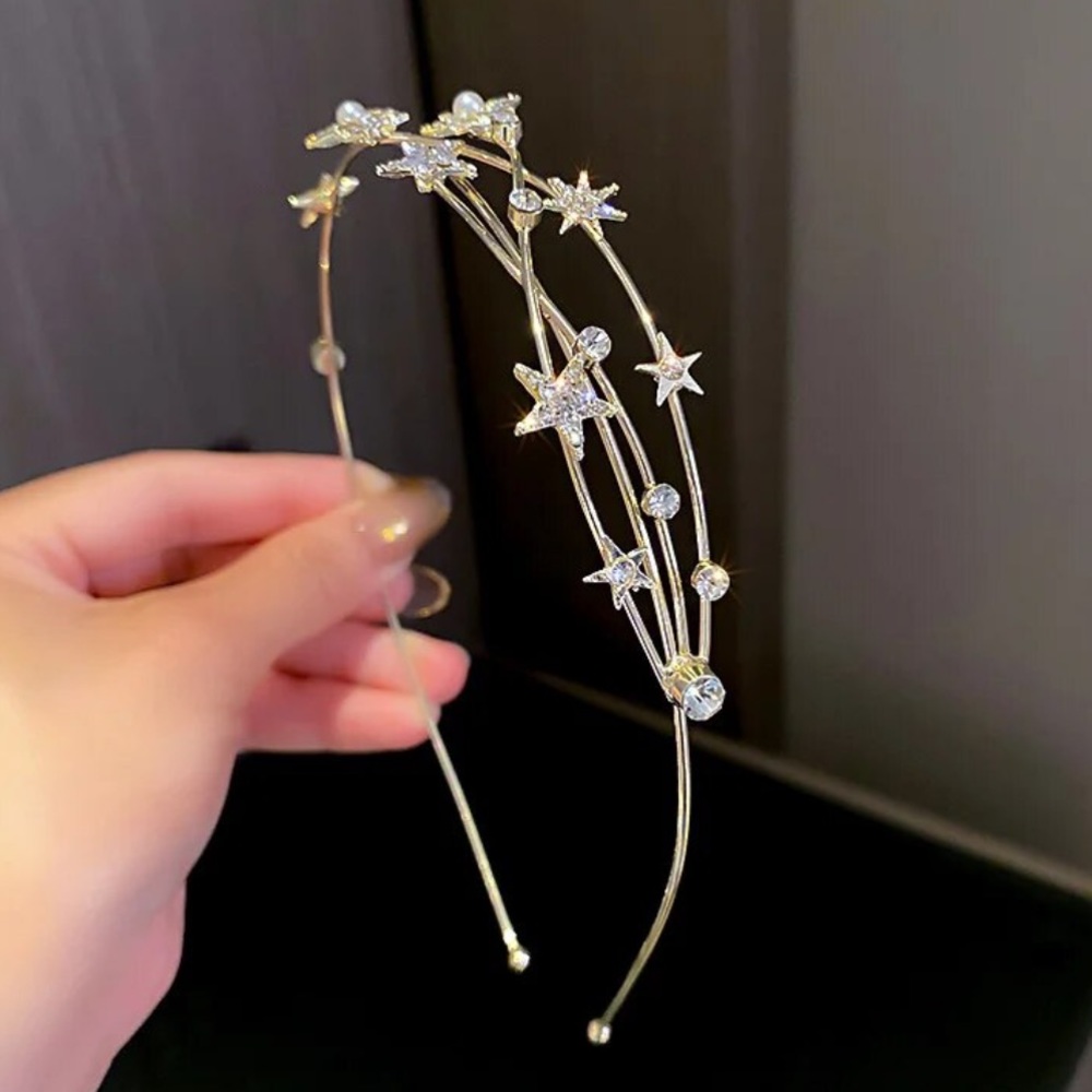 Star Crystal Hairbands, Wedding Hair Accessories - Picture 3 of 3